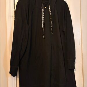 Black Hooded Men's Sweater